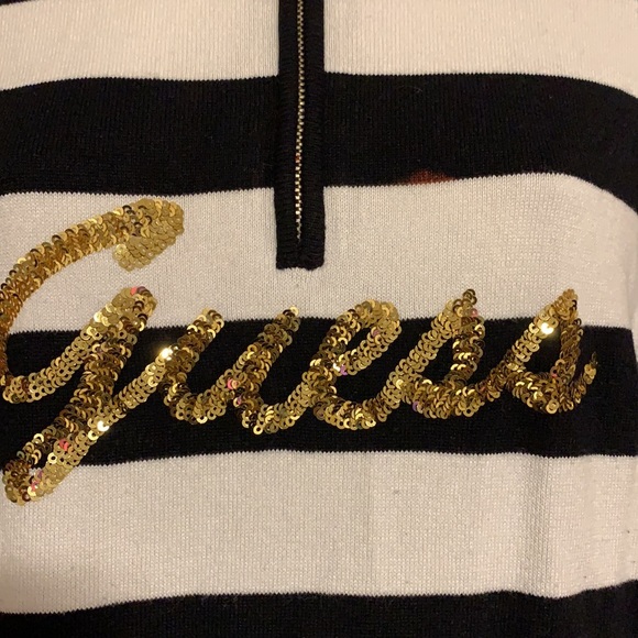 Striped Guess Knit Top 🖤 - Picture 3 of 5